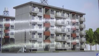 『建築ロマン堂 1/150』Nゲージサイズ 団地 Vol.5 試験塗装編