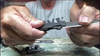 SOG Pentagon FX Covert Fixed Blade Knife disassembly and reassembly of the scales.