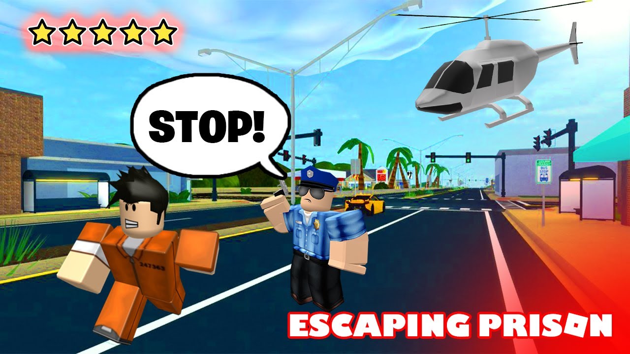 Escaping Prison In Roblox Youtube