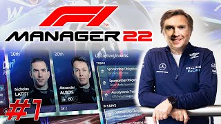 CARRYING WILLIAMS BACK TO THE TOP // F1 Manager 2022 Career Mode Part 1