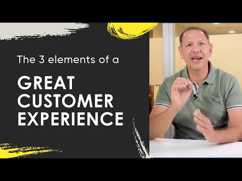 What are the 3 elements of customer service?