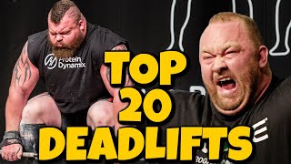 Top 20 HEAVIEST Strongman Deadlifts Ever