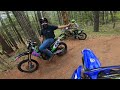 kx450f and yz450f pov trail ripping