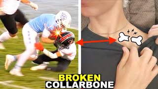 BROKEN COLLARBONE AT PLAYOFF FOOTBALL GAME! 🏈