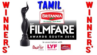 63rd Filmfare Awards South (Tamil ) 2016 Winners List  | Vikram, Nayanthara, Jyothika, Suriya