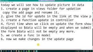update picture in the database using php codeigniter