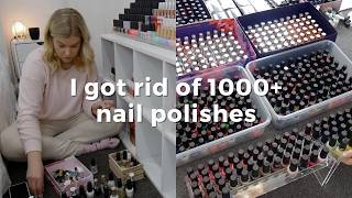 The last time I declutter my nail polish collection (how I got rid of 1000+ polishes)