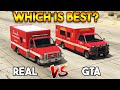 GTA 5 AMBULANCE VS REAL AMBULANCE : WHICH IS BEST?