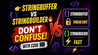 StringBuffer vs StringBuilder in Java 🔥 | Full Explanation with Code
