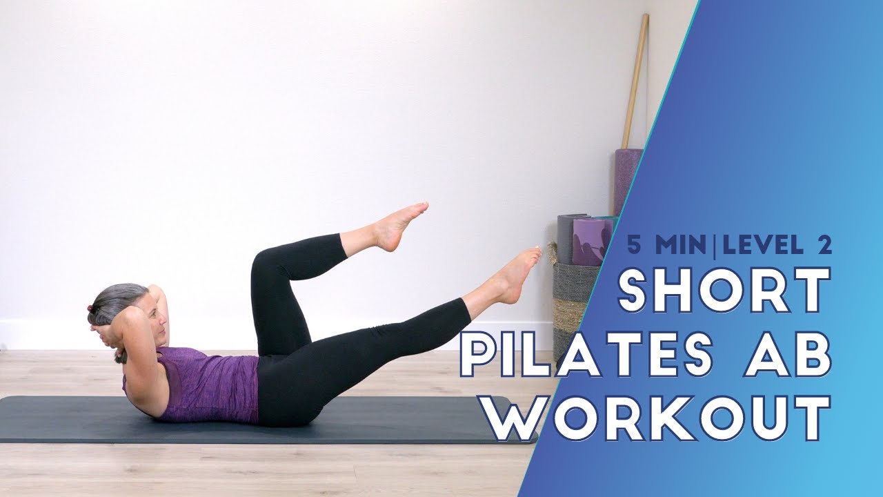 5 Minute Pilates Ab Workout, Pilates Ab Workout With No Equipment - YouTube