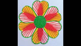 Buttonhole Flower Embroidery !!! Beautifull Modern Buttonhole Flower Hand Embroidery Tutorial-305