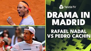 Dramatic Set Between Rafa Nadal & Pedro Cachin! | Madrid 2024 Highlights