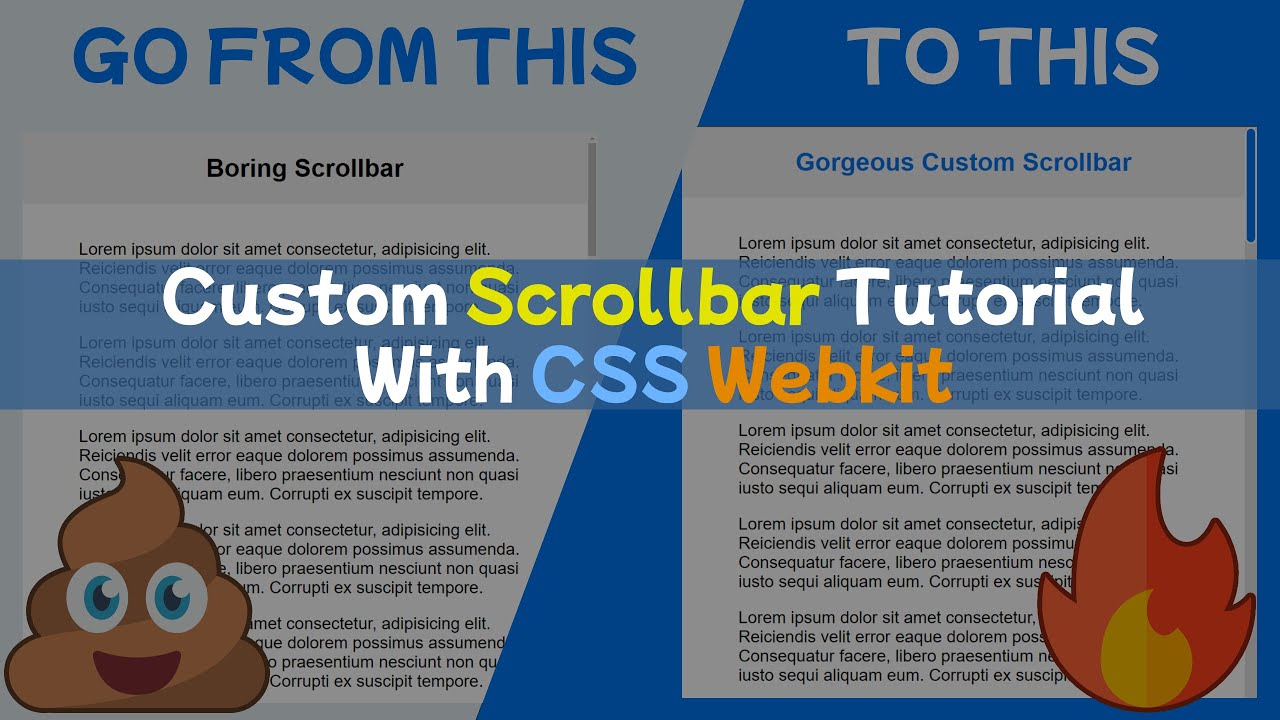 Custom Scrollbar Tutorial With CSS Webkit - YouTube