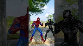 Spider-Man Punch | Spiderman transforms into Super Spider-Man and fights Venom #short #spiderman