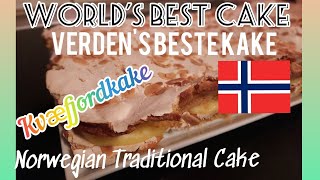 Norwegian Traditional Cake |  Kvæfjordkake | Verden's Beste Kake ( World's Best Cake ) 1/2