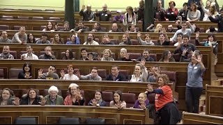 Encuentro de Irene Montero con activistas de las redes sociales en el Congreso de los Diputados