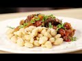 Braised Veal Shank and White Beans - Tuscan Dinner