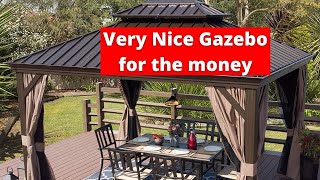 Kozyard Alexander Hardtop Aluminum Permanent Gazebo 2022    Very Nice Gazebo for the money