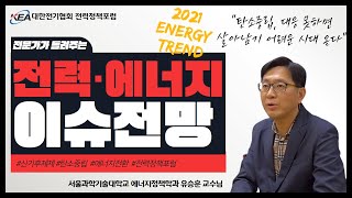 [전력정책포럼 연속인터뷰] 전문가에게 듣는 2021 전력·에너지 트렌드(3) 유승훈 서울과기대 에너지정책학과 교수