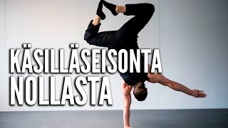 Käsilläseisonta nollasta - Jukka Rajala (Treenivideo) | Tikis - Parempi olla