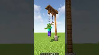 Hanging Zombie in Minecraft! #shorts