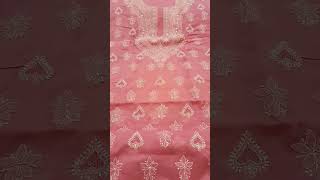 Lucknowi Chikankari Unstitched Cotton Dress material