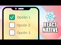 Tutorial Checkbox con React Native y TypeScript