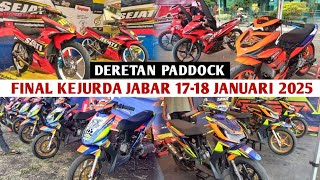 Deretan Paddock Final Kejurda Jabar MR Pully 18 Januari 2025