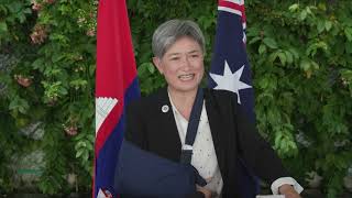 Senator the Hon Penny Wong - Doorstop - Visit to Australian Centre for Education, Phnom Penh