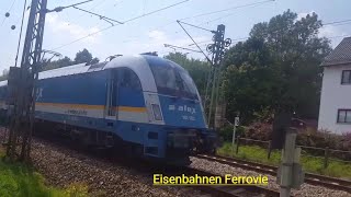 Züge DB Bahnlandbayern und ALEX Züge mit Elloks 183 fahren zwischen München und Landshut, trains