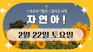 자연아! 2월 22일(토)