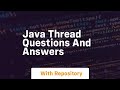 java thread questions and answers