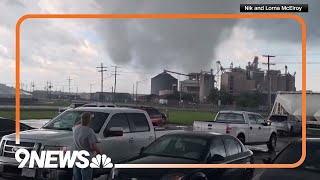 Tornado causes damage to warehouse in Indiana