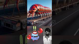 SpongeBob Team But Giant Centipede 😱𓆨💥| SpongeBob SquarePants #shorts #spongebob #trending