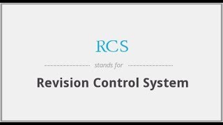Introduction To RCS Revision Control System