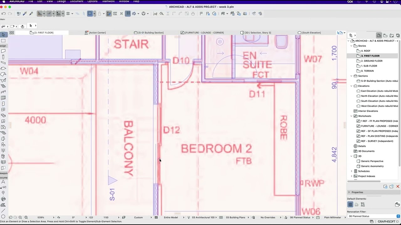 Archicad Alterations Project 14 Sliding Doors Youtube