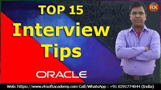 Top-15-Interview-Tips for Oracle | Oracle Interview Tips | Interview Tips | Oracle SQL tutorial
