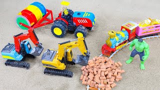 Diy tractor mini Bulldozer to making concrete road | Construction Vehicles, Road Roller #67