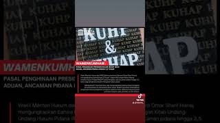 Pasal penghinaan Presiden Dalam RKUHP Delik Aduan, ancaman Pidana Hingga 3.5 Tahun.