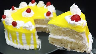 Pineapple Cool Cake | పైన్ ఆపిల్ కేక్ వంటరాని వాళ్ళుకూడా వీడియో చూసిచెసేయచ్చు| Cake Recipe In Telugu