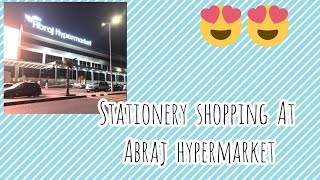 Stationery shopping at Abraj hypermarket#surme arts