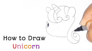 how to draw cute unicorn | how to draw unicorn drawing easy #shorts #firstshortvideo #youtubeshort