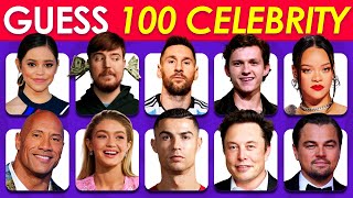 Guess the Celebrity in 3 Seconds | 100 Most Famous People in the World