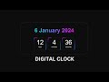 Digital Clock In HTML CSS and JavaScript | Digital Clock