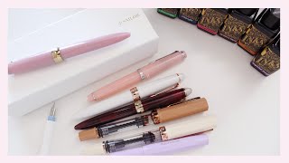 NEW PEN DAY | Sailor Night Cherry Blossom Fountain Pen Unboxing | Ana Jolene