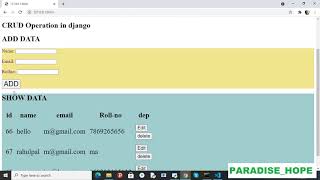 Django python || object has no attribute cleaned_data || #Django Error || paradise_hope