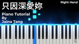 只因深愛妳  (劇集《換命真相》插曲) Piano Tutorial By Jaina Tang-陈洁宁