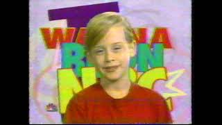 NBC 1991 Saturday Morning promo featuring Macaulay Culkin