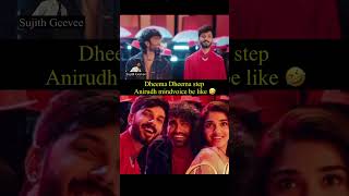 Anirudh Mindvoice while dancing dheema 🤣 #anirudh #anirudhravichander #tamilcomedy #dheema