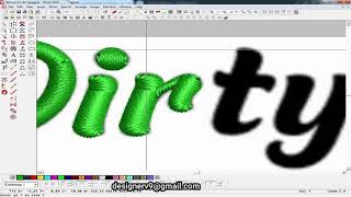 Digitizing simple logo in Wilcom ES embroidery software